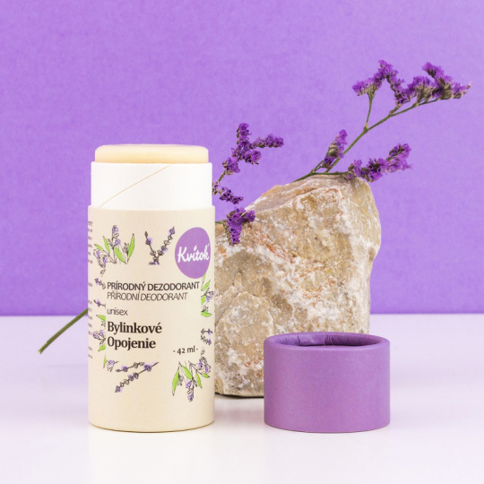 Kvitok Tuhý deodorant Bylinkové opojení 42 ml po datu expirace 1/26