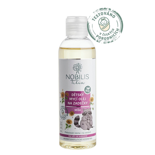 Nobilis Tilia Dětský mycí olej na zadečky Míša 200 ml Nobilis Tilia Dětský mycí olej na zadečky Míša 200 ml