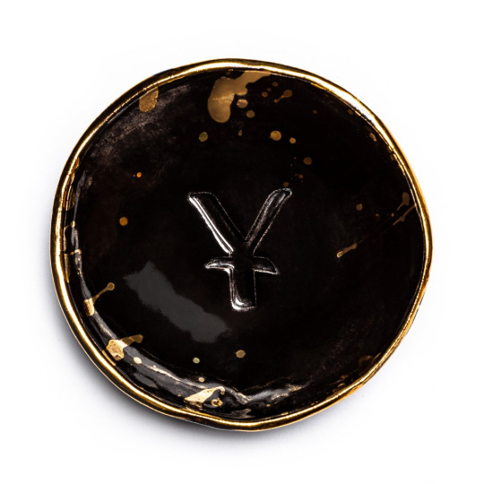 YAGE Porcelánová miska se zlatem 1 ks