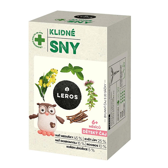 Leros Dětský čaj Klidné sny 20 sáčků Leros Dětský čaj Klidné sny 20 sáčků