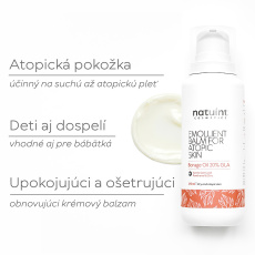 Natuint Cosmetics Zklidňující balzám na atopickou pokožku 175 ml