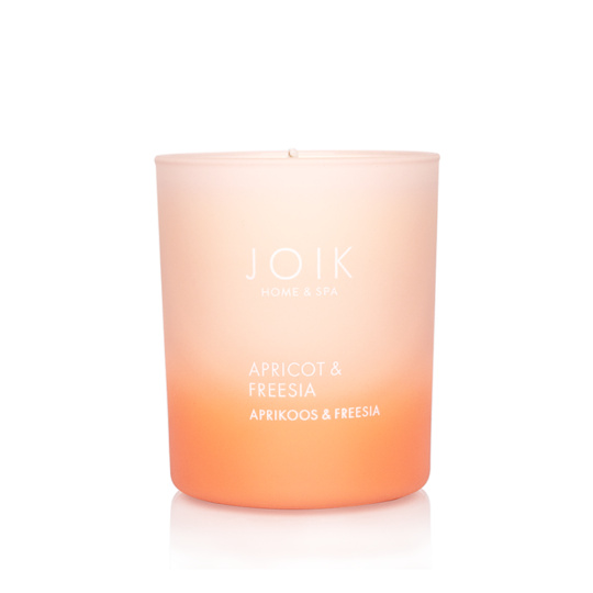 JOIK HOME & SPA svíčka z rostlinného vosku Apricot & Fresia
