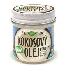 PURITY VISION FAIR TRADE BIO kokosový olej panenský 120 ml PURITY VISION FAIR TRADE BIO kokosový olej panenský 120 ml