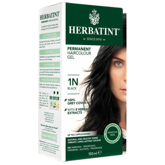 HERBATINT Permanentní barva na vlasy Černá 1N